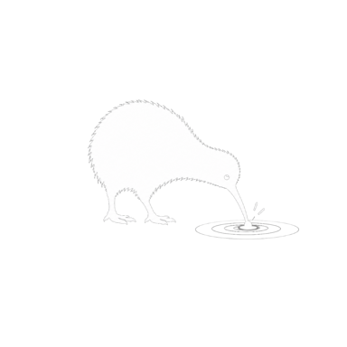 Curious Animal Kiwi Mascot
